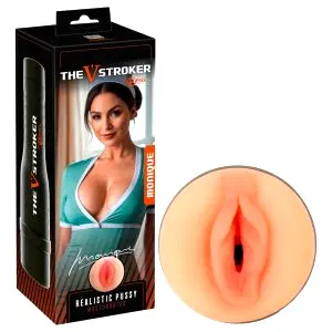 The V-Stroker Monique - realistická umelá vagína masturbátor (telovej farby)