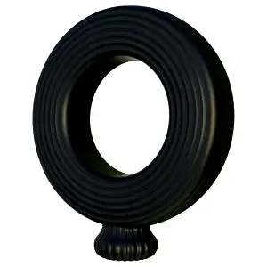 Magnetický nafukovací erekčný krúžok (čierny)