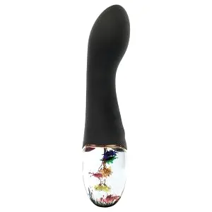 Flower - vibrátor na bod G (čierny)