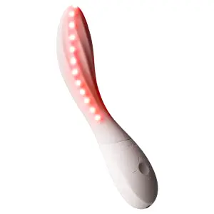 LELO Mona Spectra inteligentný vibrátor na bod G s LED svetlom (biely)