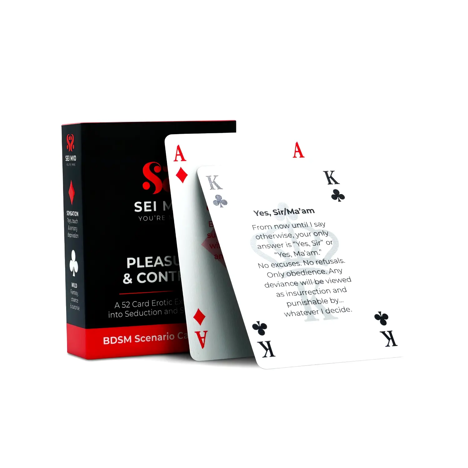Sei Mio Pleasure & Control BDSM kartová hra (52 kariet) Sei Mio Pleasure & Control BDSM kartová hra (52 kariet)