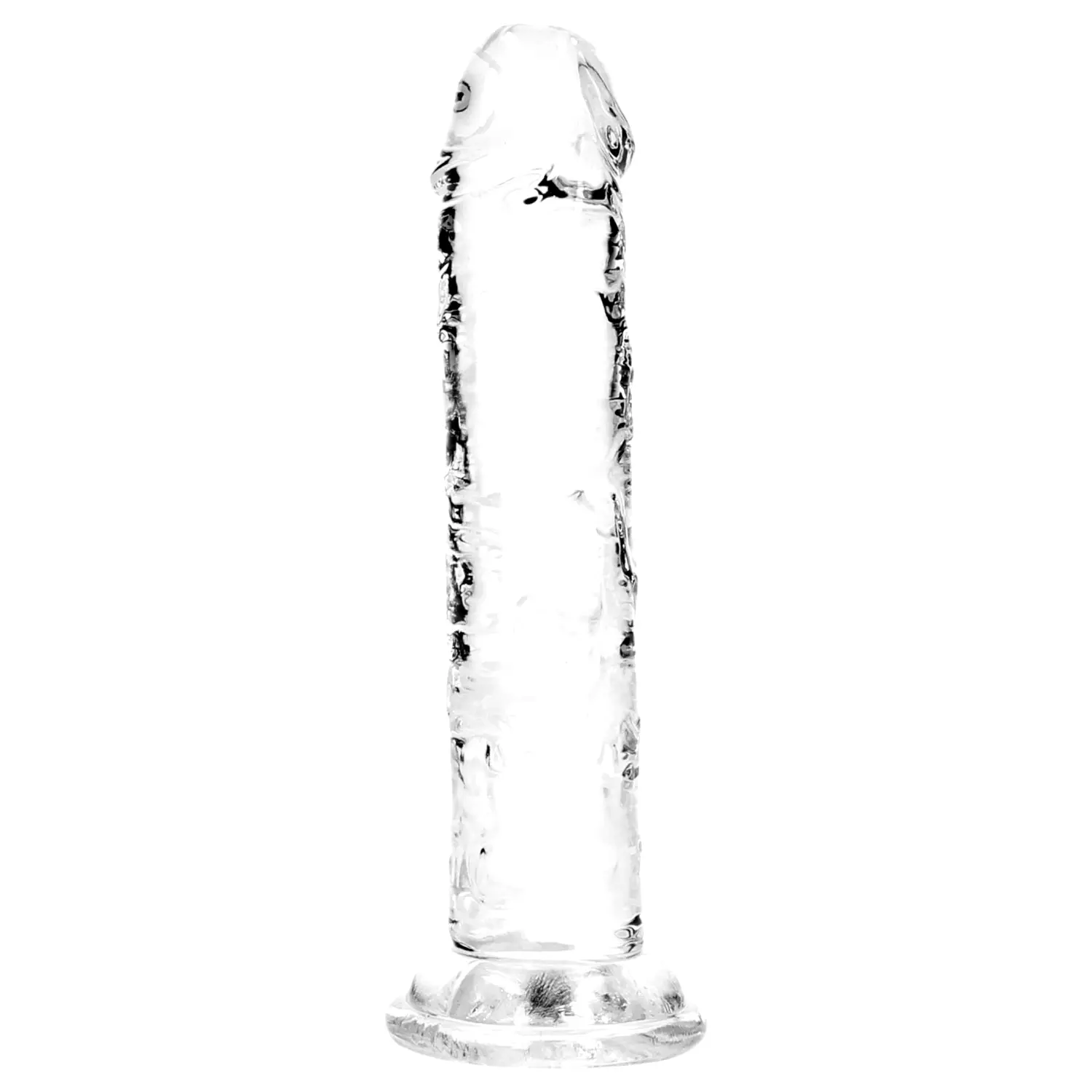 RealRock realistický dildo s prísavkou (priehľadný) 12 RealRock realistický dildo s prísavkou (priehľadný) 12