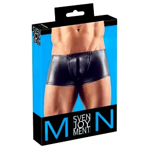 Pánske boxerky so zipsom - čierne - XXL