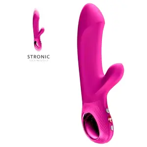Bi Stronic Embrace - prirážajúci vibrátor s klitoriálnym ramenom (ružový)