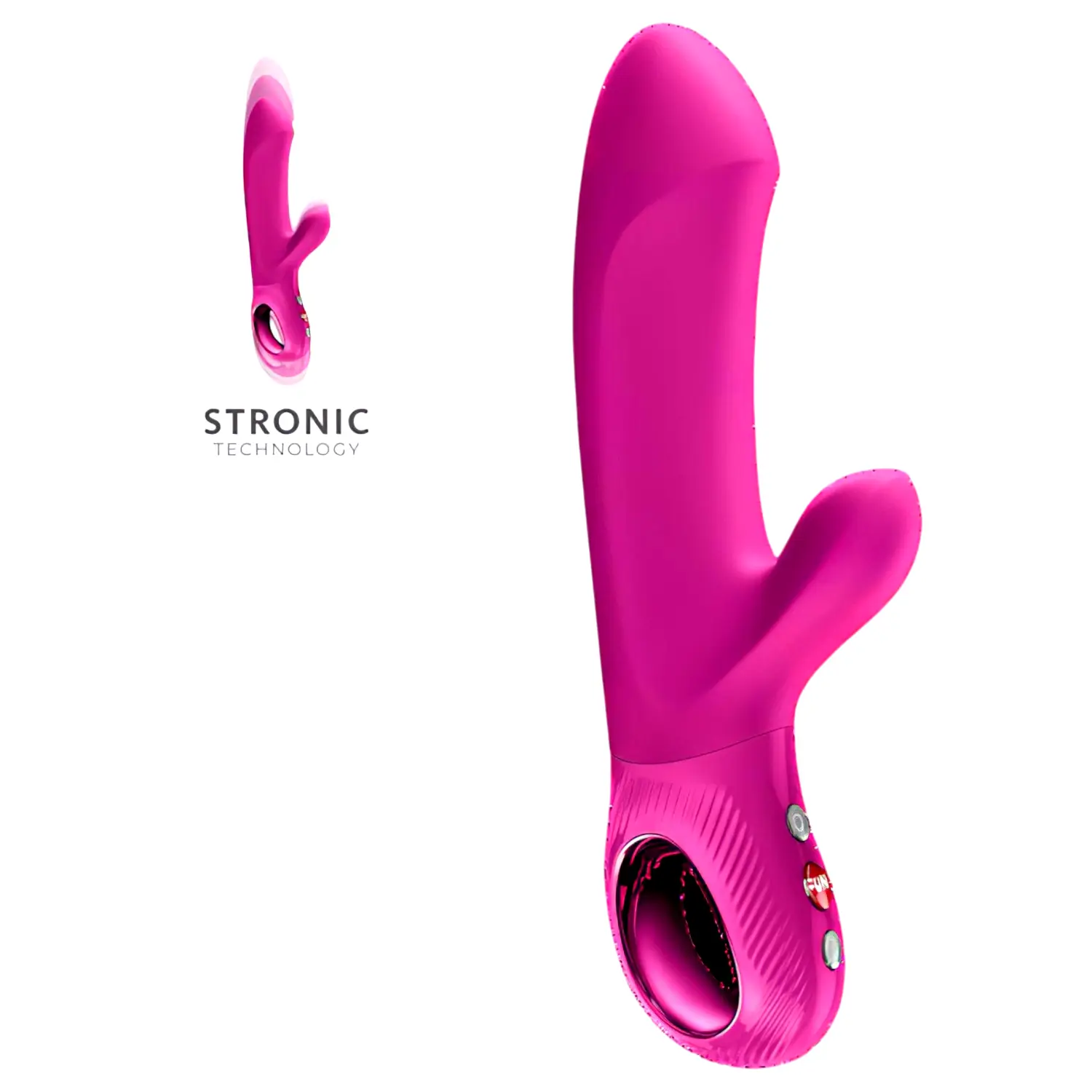 Bi Stronic Embrace - prirážajúci vibrátor s klitoriálnym ramenom (ružový) Bi Stronic Embrace - prirážajúci vibrátor s klitoriálnym ramenom (ružový)