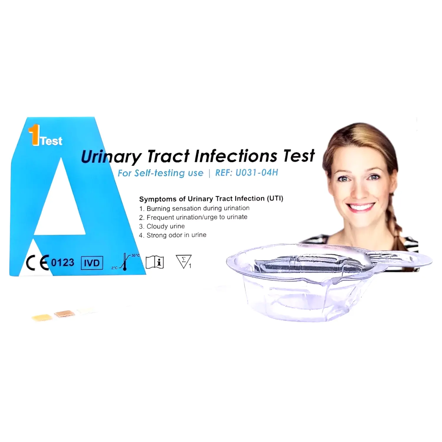 Alltest rýchly test na infekciu močových ciest na domáce použitie (1 ks) Alltest rýchly test na infekciu močových ciest na domáce použitie (1 ks)