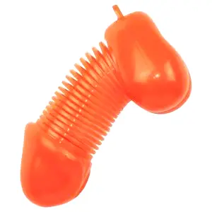 Vtipná prívlač na penis / vtipný prívesok na penis (oranžový)