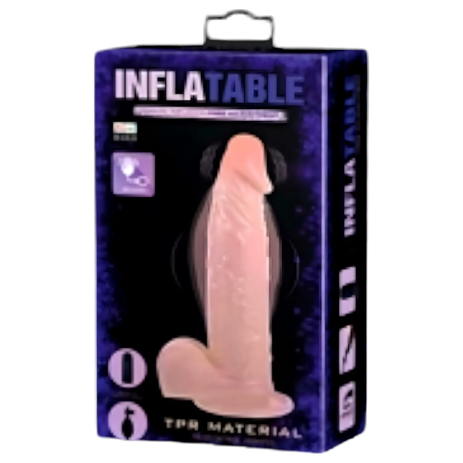 Inflatable - nafukovací realistický vibrátor (prírodná farba) Inflatable - nafukovací realistický vibrátor (prírodná farba)
