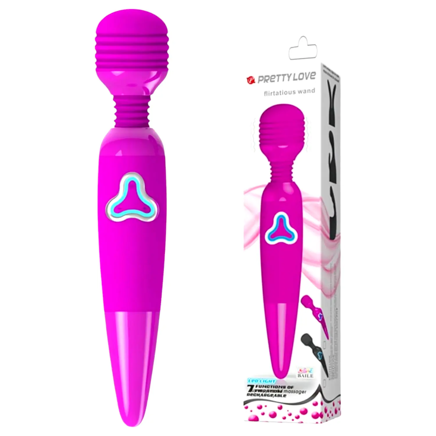 Wand - akumulátorový masážny vibrátor (fialový) Wand - akumulátorový masážny vibrátor (fialový)