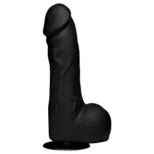 Doc Johnson The Perfect Cock realistické dildo (čierne) 19 cm