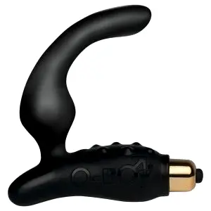 O Boy - vibračný masážny prístroj na prostatu (čierny) - 10 cm