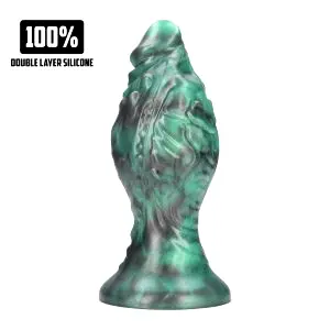 Space Born - silikónový análny kolík (zeleno‑čierny)