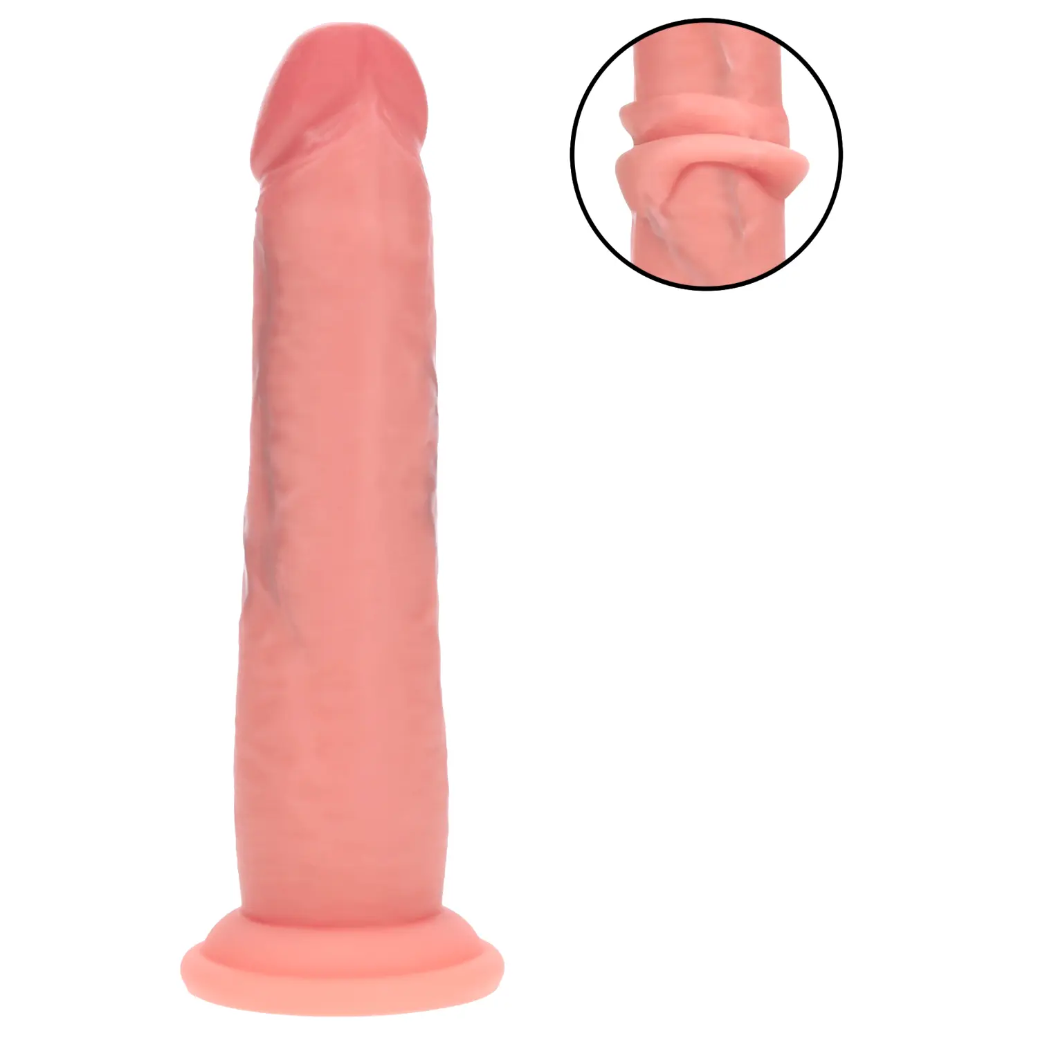 Realistický dildo s dvojitou hustotou (telovej farby) - 18 Realistický dildo s dvojitou hustotou (telovej farby) - 18