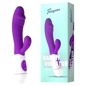 Vibrátor s klitorálnou pákou (fialový)