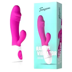 Realistický vibrátor s páčkou na klitoris (ružový)