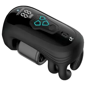 Titanz Auto Squeeze automatický masturbátor (čierny)