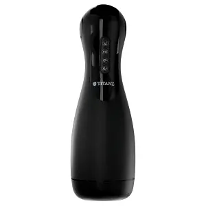 Titanz Ultimate Squeeze & Suck automatický masturbátor (čierny)