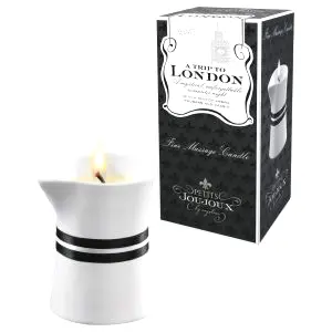 London - masážna sviečka - rebarbora jantár - 120 ml