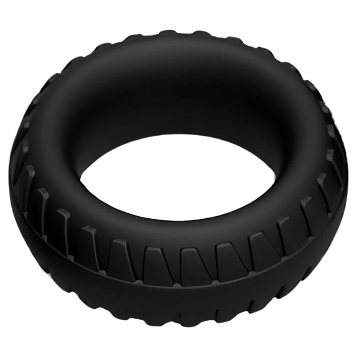 Forge - silikónový penisový krúžok s dezénom pneumatiky (čierny) - 30 mm Forge - silikónový penisový krúžok s dezénom pneumatiky (čierny) - 30 mm