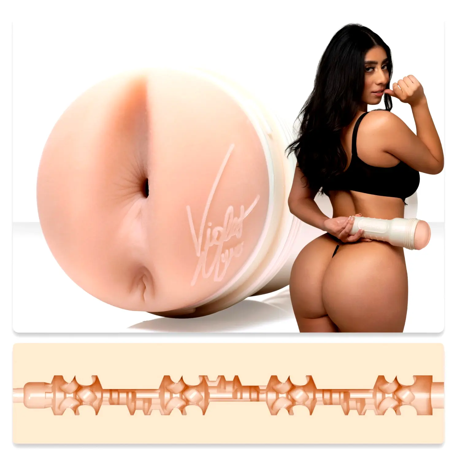 Fleshlight Girls Violet Myers Ahegao realistický análny masturbátor (telovej farby) Fleshlight Girls Violet Myers Ahegao realistický análny masturbátor (telovej farby)