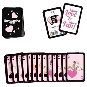 Secret Play Pocket Kamasutra balíček kariet so sexuálnymi polohami (54 kariet)