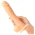 Luxe – realistický silikónový dildo (telovej farby) – 23 cm
