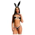 Obsessive Night Bunny štvordielny králičí kostým pre ženy (čierny)