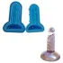 Dildo forma na ľad – silikón – modrý